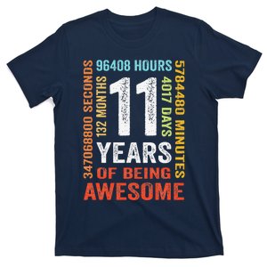 11 Years 132 Months Of Being Awesome 11th Birthday Gift T-Shirt