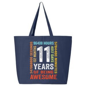 11 Years 132 Months Of Being Awesome 11th Birthday Gift 25L Jumbo Tote