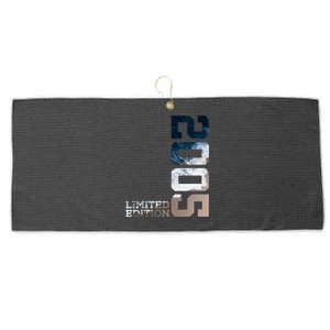 18 Years 18th Birthday Limited Edition 2005 Large Microfiber Waffle Golf Towel