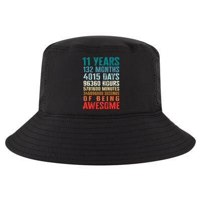 11 Years 132 Months Of Being Awesome 11th Birthday Gifts Cool Comfort Performance Bucket Hat