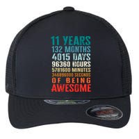 11 Years 132 Months Of Being Awesome 11th Birthday Gifts Flexfit Unipanel Trucker Cap