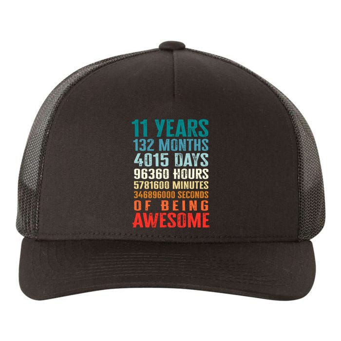 11 Years 132 Months Of Being Awesome 11th Birthday Gifts Yupoong Adult 5-Panel Trucker Hat