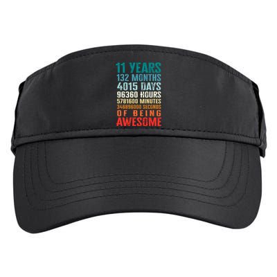 11 Years 132 Months Of Being Awesome 11th Birthday Gifts Adult Drive Performance Visor