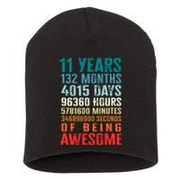 11 Years 132 Months Of Being Awesome 11th Birthday Gifts Short Acrylic Beanie