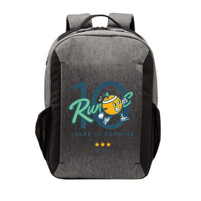 10 Year Anniversary Run Oc Est 2014 Years Of Running Vector Backpack