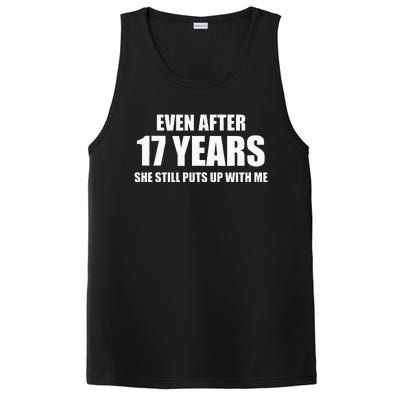 17 Year Anniversary Funny Relationship Gifts For Him PosiCharge Competitor Tank