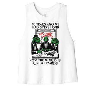 10 Years Ago We Had Steve Irwin Women's Racerback Cropped Tank