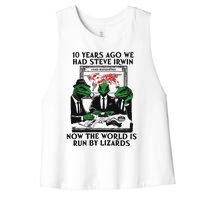 10 Years Ago We Had Steve Irwin Women's Racerback Cropped Tank