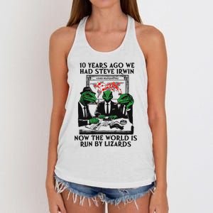 10 Years Ago We Had Steve Irwin Women's Knotted Racerback Tank