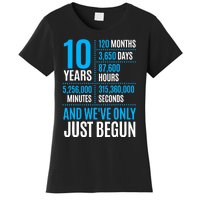 10 Year Anniversary Couple Her Or Him Wedding Gift Women's T-Shirt