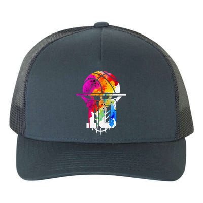 10 Years Basketball 10th Birthday Yupoong Adult 5-Panel Trucker Hat