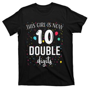 10 Years Birthday 10yr Double Digits 10th Birthday Cute T-Shirt