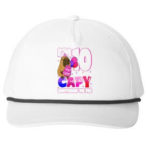 10 Years Capy Birthday To Me 10th Birthday Capybara Snapback Five-Panel Rope Hat