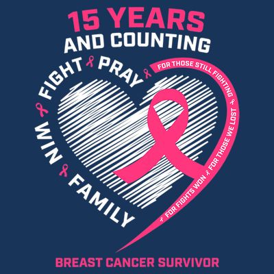 15 Years Cancer Free Gifts 15 Year Breast Cancer Survivor T-Shirt