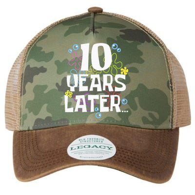 10 Years Later Ten 10 Year Old Birthday Legacy Tie Dye Trucker Hat