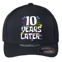 10 Years Later Ten 10 Year Old Birthday Flexfit Unipanel Trucker Cap