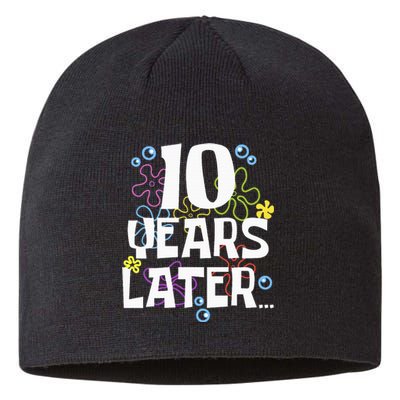 10 Years Later Ten 10 Year Old Birthday Sustainable Beanie