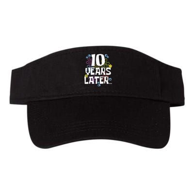 10 Years Later Ten 10 Year Old Birthday Valucap Bio-Washed Visor