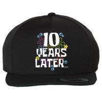 10 Years Later Ten 10 Year Old Birthday Wool Snapback Cap