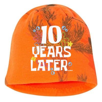 10 Years Later Ten 10 Year Old Birthday Kati - Camo Knit Beanie