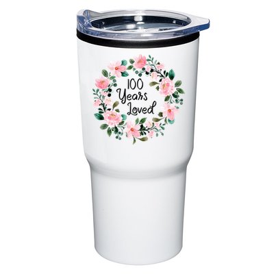 100 Years Loved Men Women 100 Years Old Cool 100th Birthday Gift Tumbler