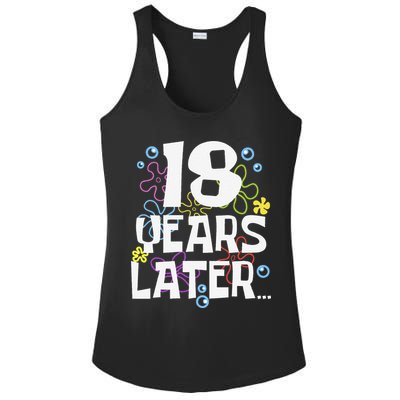 18 Years Later Eighteen 18 Year Old Birthday Gift Ladies PosiCharge Competitor Racerback Tank