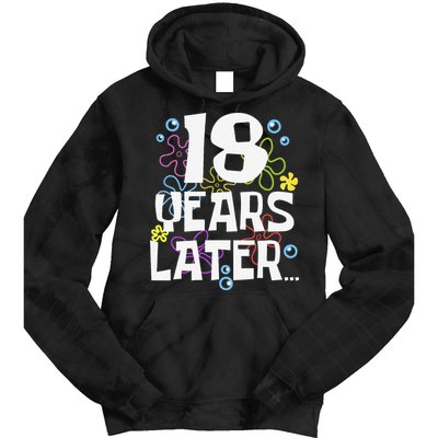 18 Years Later Eighteen 18 Year Old Birthday Gift Tie Dye Hoodie