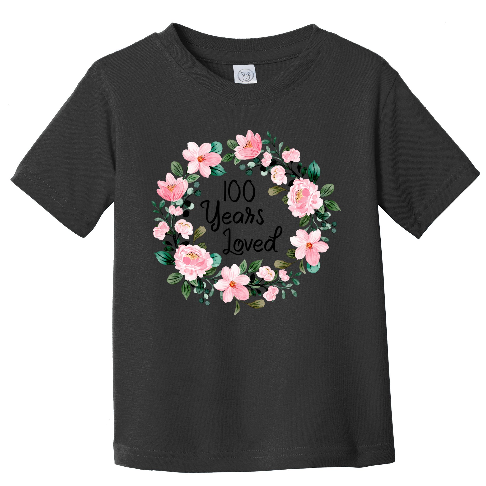 100 Years Loved Men Women 100 Years Old Cool 100th Birthday Gift Toddler T-Shirt