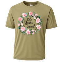 100 Years Loved Men Women 100 Years Old Cool 100th Birthday Gift Cooling Performance Crew T-Shirt