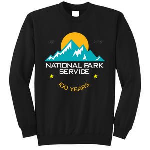 100 Years National Parks Service Environment Nature Tall Sweatshirt