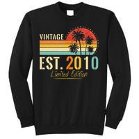 13 Years Old Vintage Est 2010 Limited Edition 13th Birthday Sweatshirt