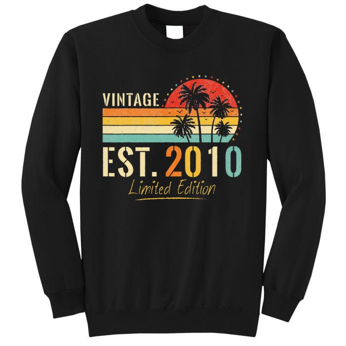 13 Years Old Vintage Est 2010 Limited Edition 13th Birthday Sweatshirt