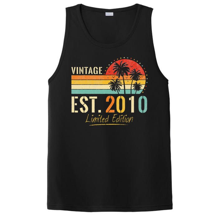 13 Years Old Vintage Est 2010 Limited Edition 13th Birthday PosiCharge Competitor Tank