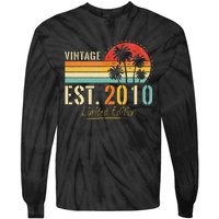 13 Years Old Vintage Est 2010 Limited Edition 13th Birthday Tie-Dye Long Sleeve Shirt