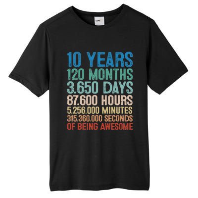 10 Year Old Gift Decorations 10th Bday Awesome 2013 Birthday Tall Fusion ChromaSoft Performance T-Shirt