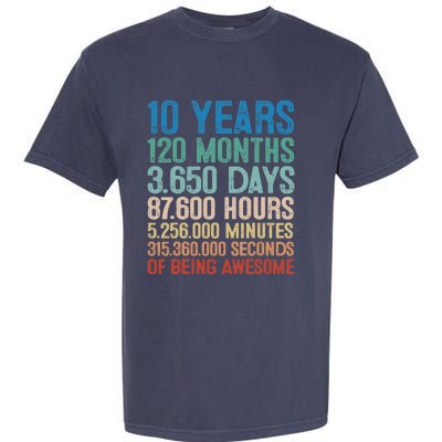 10 Year Old Gift Decorations 10th Bday Awesome 2013 Birthday Garment-Dyed Heavyweight T-Shirt