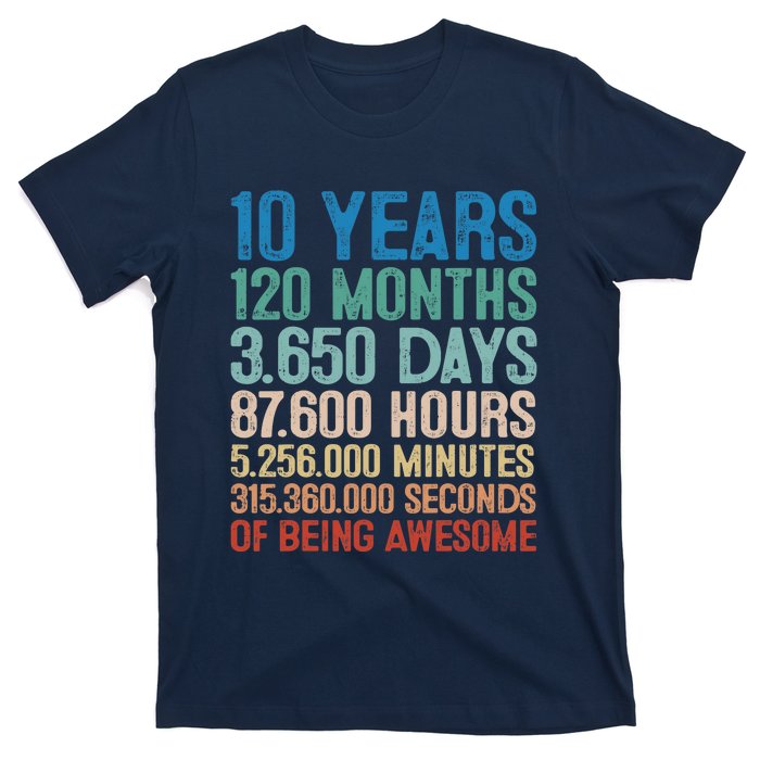 10 Year Old Gift Decorations 10th Bday Awesome 2013 Birthday T-Shirt