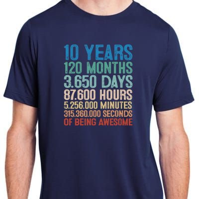 10 Year Old Gift Decorations 10th Bday Awesome 2013 Birthday Adult ChromaSoft Performance T-Shirt