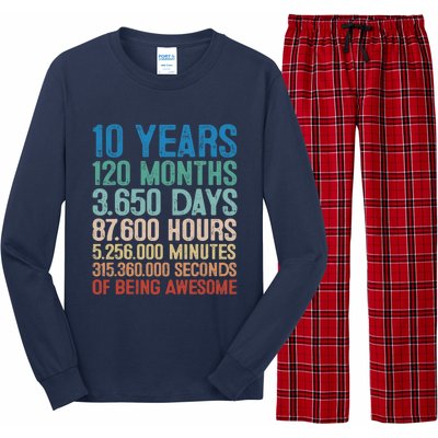 10 Year Old Gift Decorations 10th Bday Awesome 2013 Birthday Long Sleeve Pajama Set