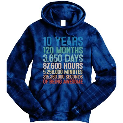 10 Year Old Gift Decorations 10th Bday Awesome 2013 Birthday Tie Dye Hoodie