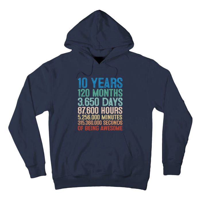 10 Year Old Gift Decorations 10th Bday Awesome 2013 Birthday Tall Hoodie