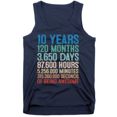 10 Year Old Gift Decorations 10th Bday Awesome 2013 Birthday Tank Top