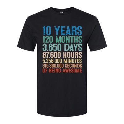 10 Year Old Gift Decorations 10th Bday Awesome 2013 Birthday Softstyle CVC T-Shirt