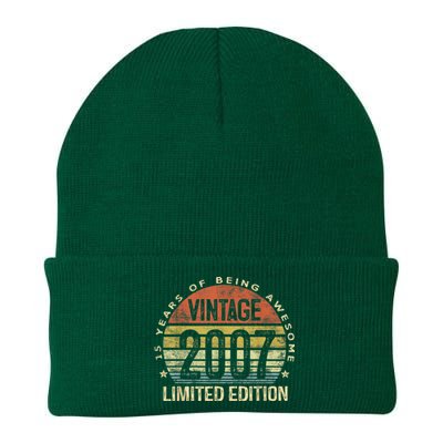 15 Year Old Gifts Vintage 2007 Limited Edition 15th Birthday Knit Cap Winter Beanie