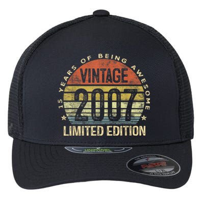 15 Year Old Gifts Vintage 2007 Limited Edition 15th Birthday Flexfit Unipanel Trucker Cap