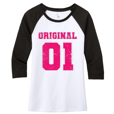 1 Year Old 1st Birthday Number One Illustration 1st Bday Fun Women's Tri-Blend 3/4-Sleeve Raglan Shirt