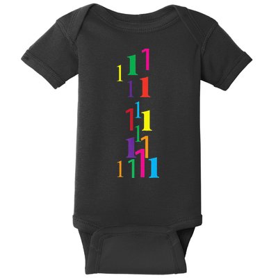 1 Year Old Birthday 1st BDay Number 1 Baby Bodysuit