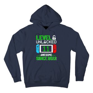 11 Year Old Boy Level 11 Unlocked Awesome 2012 11th Birthday Hoodie