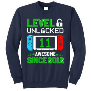 11 Year Old Boy Level 11 Unlocked Awesome 2012 11th Birthday Sweatshirt