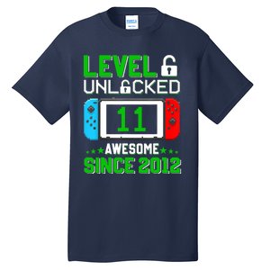 11 Year Old Boy Level 11 Unlocked Awesome 2012 11th Birthday Tall T-Shirt